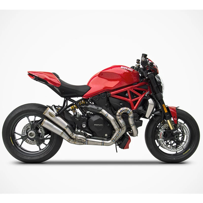 Scarichi Completi Zard Kit Completo 2>1>2 Inox Racing Ducati Monster 1200 - immagine 2