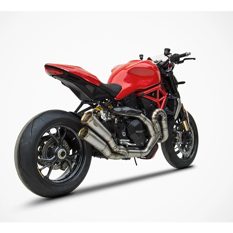 Scarichi Completi Zard Kit Completo 2>1>2 Inox Racing Ducati Monster 1200 - immagine 3