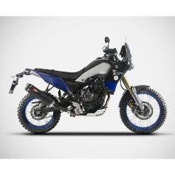 Terminali Zard Scarico Inox Racing Yamaha Tenere 700 Nero